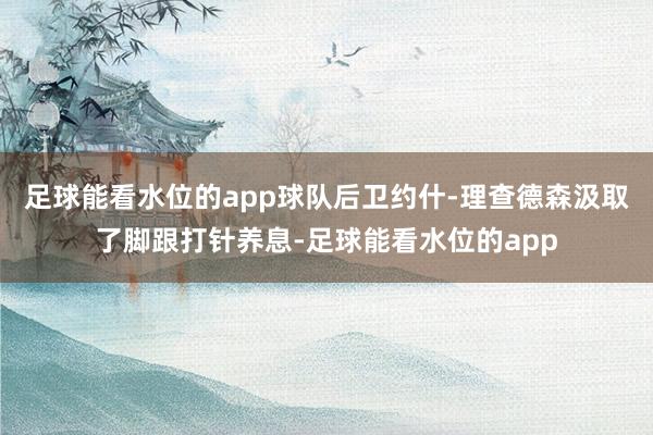 足球能看水位的app球队后卫约什-理查德森汲取了脚跟打针养息-足球能看水位的app