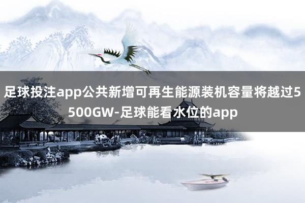 足球投注app公共新增可再生能源装机容量将越过5500GW-足球能看水位的app