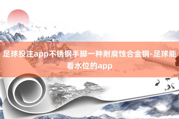 足球投注app不锈钢手脚一种耐腐蚀合金钢-足球能看水位的app