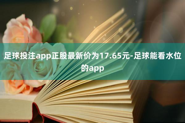 足球投注app正股最新价为17.65元-足球能看水位的app
