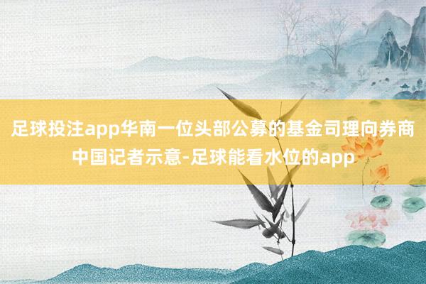 足球投注app华南一位头部公募的基金司理向券商中国记者示意-足球能看水位的app