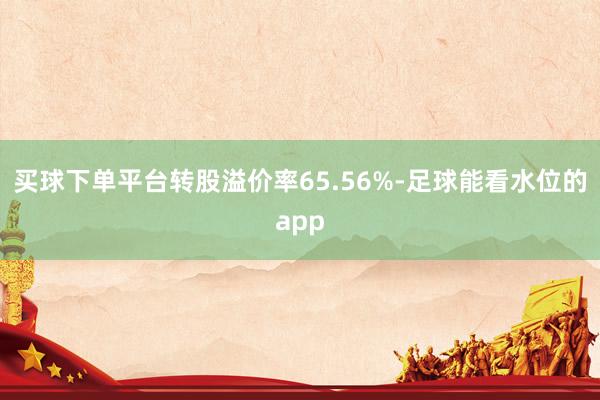 买球下单平台转股溢价率65.56%-足球能看水位的app