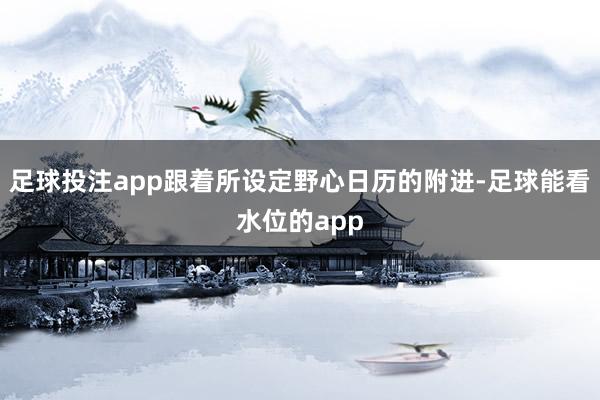 足球投注app跟着所设定野心日历的附进-足球能看水位的app
