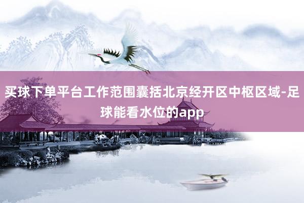 买球下单平台工作范围囊括北京经开区中枢区域-足球能看水位的app