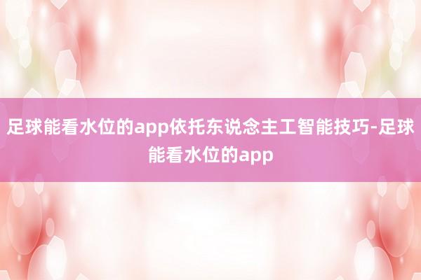 足球能看水位的app依托东说念主工智能技巧-足球能看水位的app