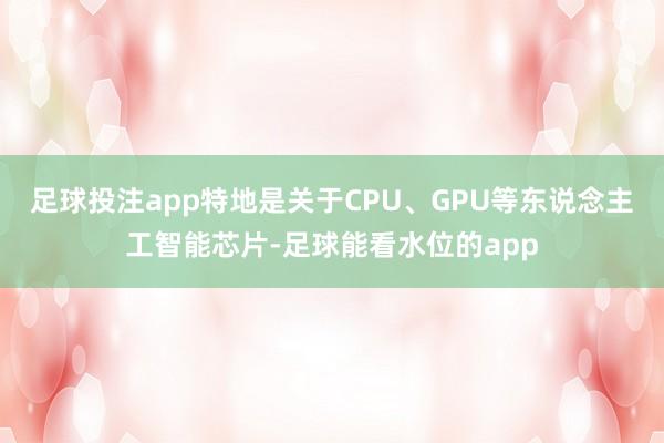 足球投注app特地是关于CPU、GPU等东说念主工智能芯片-足球能看水位的app