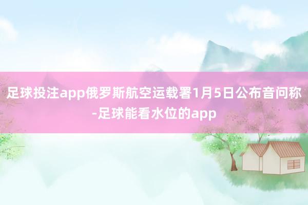 足球投注app俄罗斯航空运载署1月5日公布音问称-足球能看水位的app