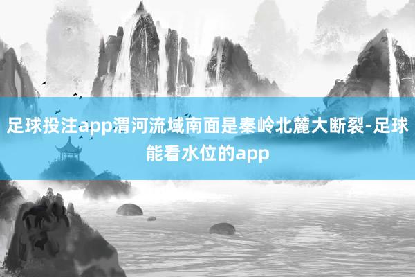 足球投注app渭河流域南面是秦岭北麓大断裂-足球能看水位的app