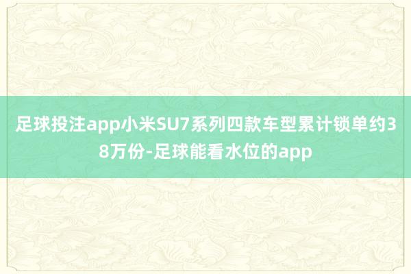 足球投注app小米SU7系列四款车型累计锁单约38万份-足球能看水位的app
